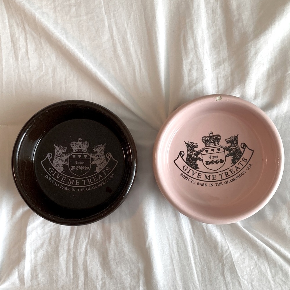 Juicy Couture Dog Bowls